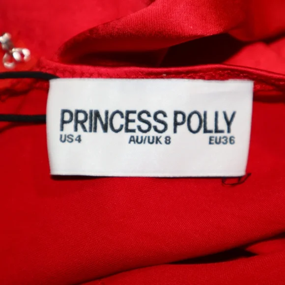PRINCESS Poly Cobie Mini Dress Red Size 4 Valentines Day ! - Picture 12 of 13